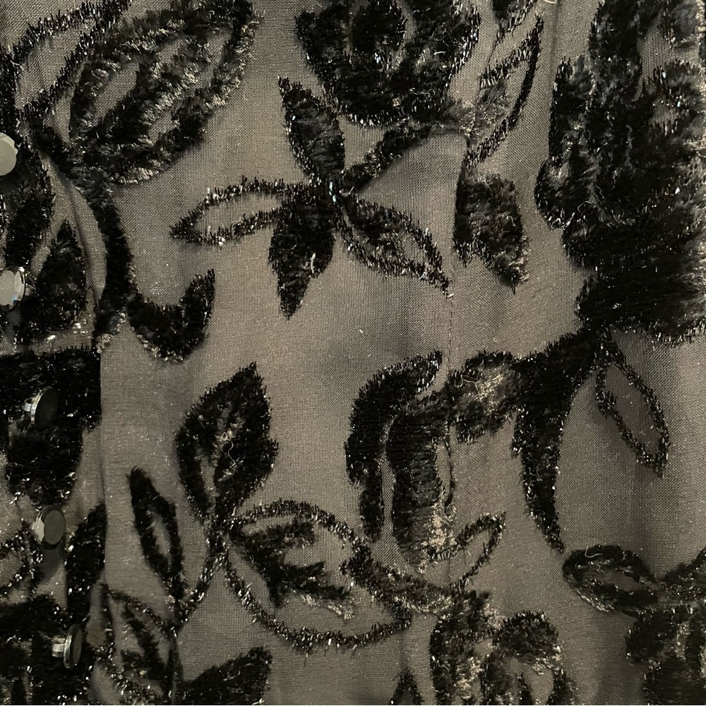 Talbots Petites Black Button Down Collared With F… - image 7